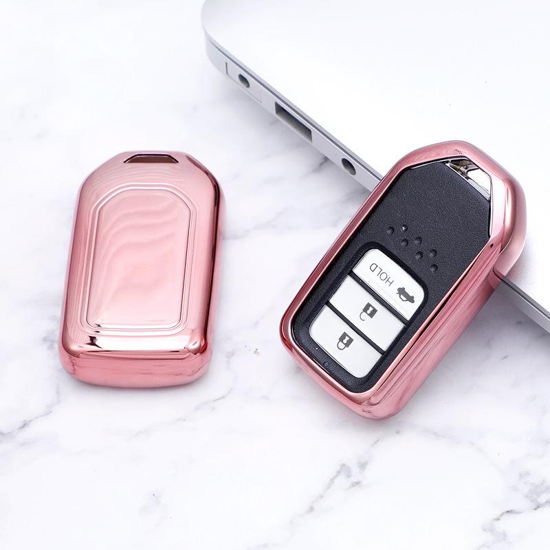 Vỏ Tpu Bảo Vệ Chìa Khóa Điều Khiển Từ Xa Cho Xe Hơi Honda City Hrv Brv Jazz Crv Accord Civic