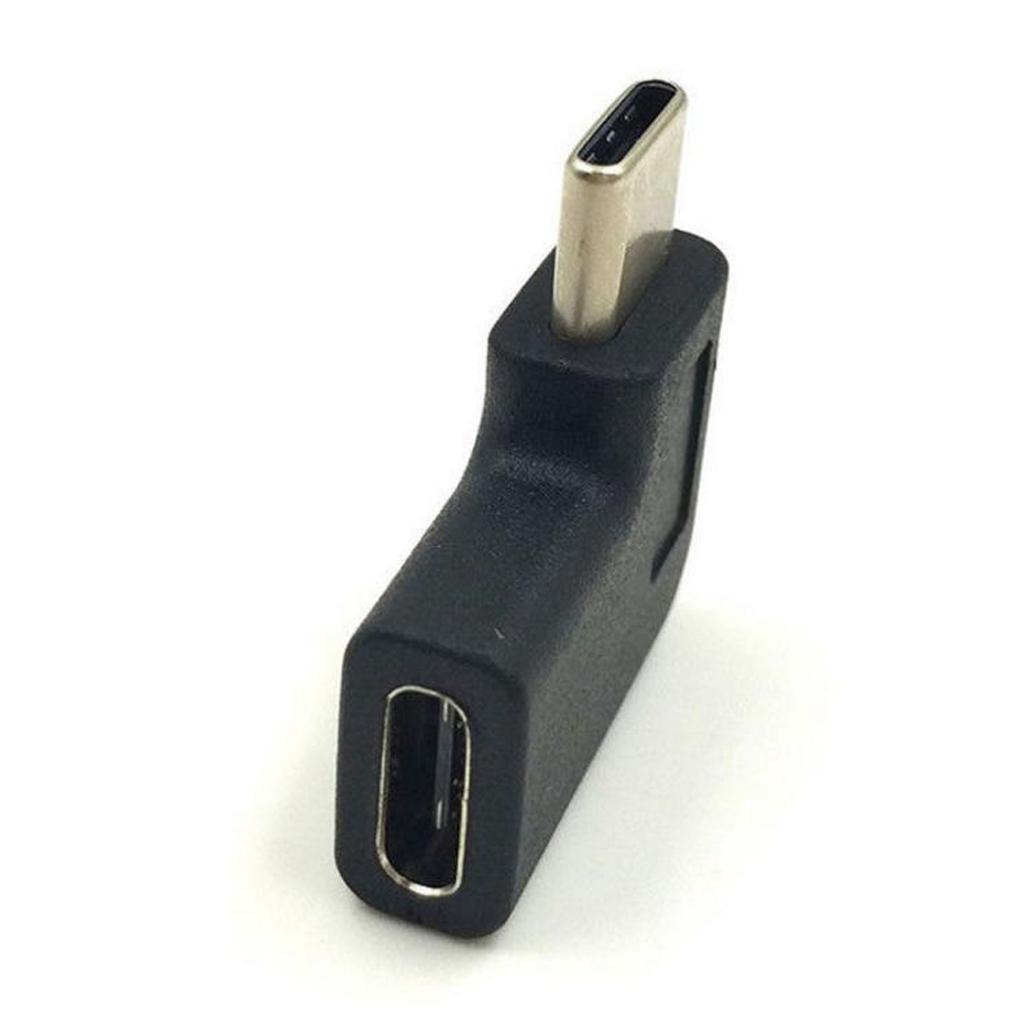 Type C Male to USB-C Female Adapter Left/Right Angle Data Sync Converter