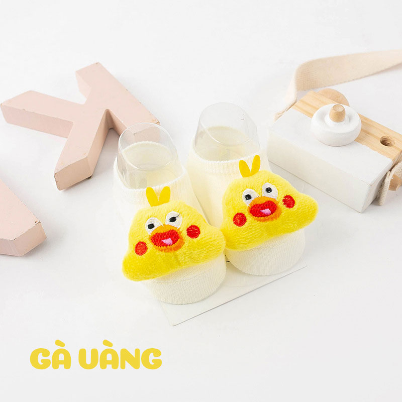 Tất Hình Thú Cổ Ngắn Chống Trơn Trượt Cho Bé Trai Bé Gái Siêu Dễ Thương