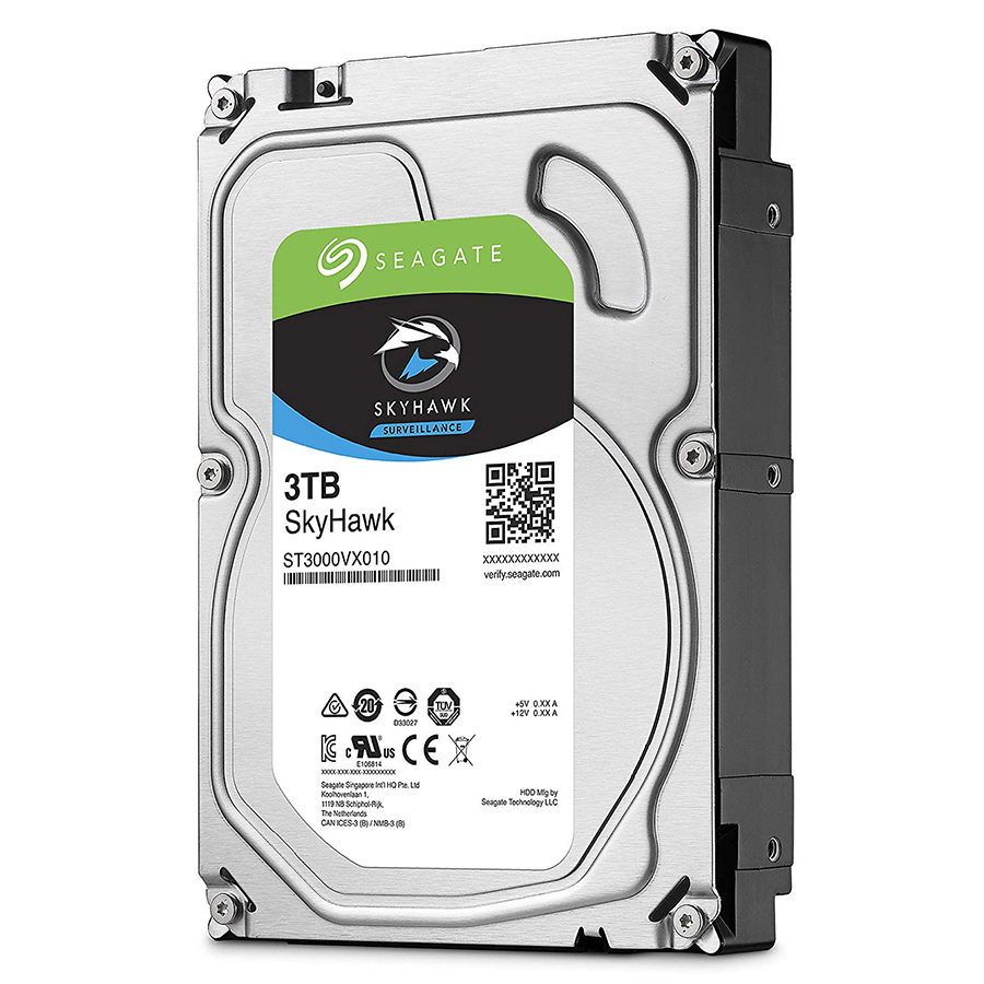 Ổ Cứng HDD Seagate SkyHawk ST3000VX010 Sata III 3TB/64MB/5900rpm - Hàng Chính Hãng