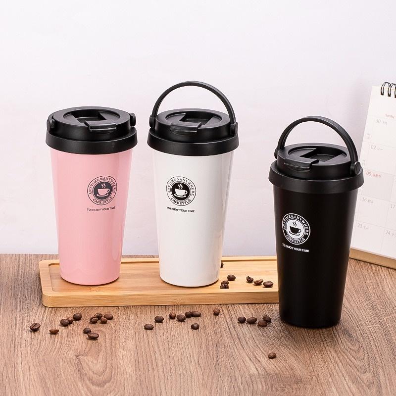 Bình Giữ Nhiệt - Ly Giữ Nhiệt Coffee House Cầm Tay, Chất Liệu Inox304 Chống Gỉ, Kiểu Dáng Sang Trọng, HotTrend