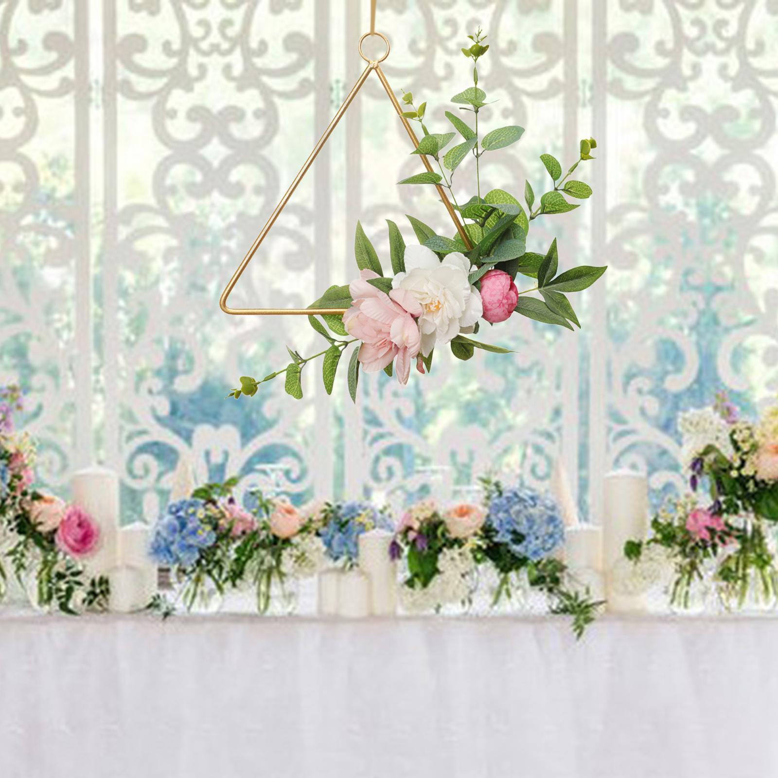 2x Wrought Iron Artificial Flower DIY Crafts for Wedding Baby Shower Ornaments