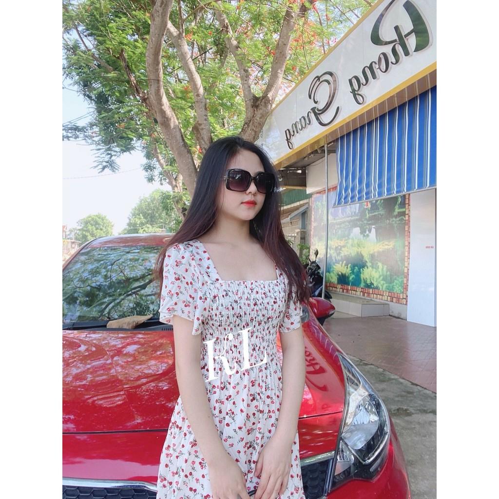 Váy bầu thiết kế dáng thời trang mùa hè giá rẻ hoa nhí freesize