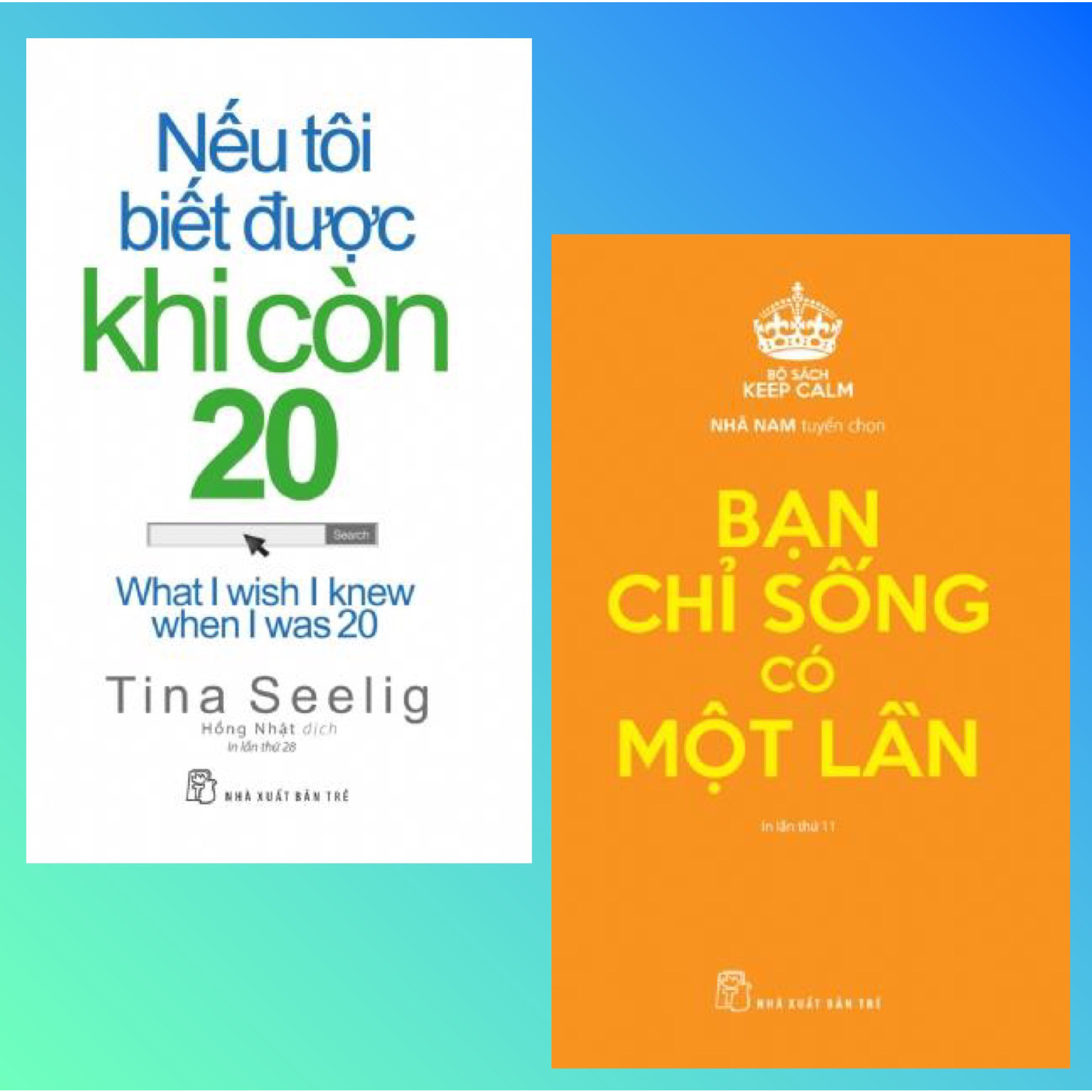 Combo Những Thông Điệp Cuộc Sống Đẹp Cho Bạn Trẻ Tuổi Đôi Mươi: Nếu Tôi Biết Được Khi Còn 20 (Tái Bản 2020) + Bạn Chỉ Sống Có Một Lần - Bộ Sách Keep Calm (Tái Bản 2019) ( Top Sách Tư Duy KĨ Năng Sống Đẹp Bán Chạy)