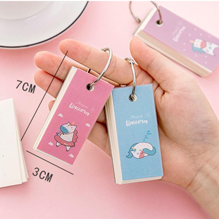 Flashcard học tiếng ngoại ngữ từ vựng 110 trang độc giác unicorn kích thích thị giác VPP150SP1