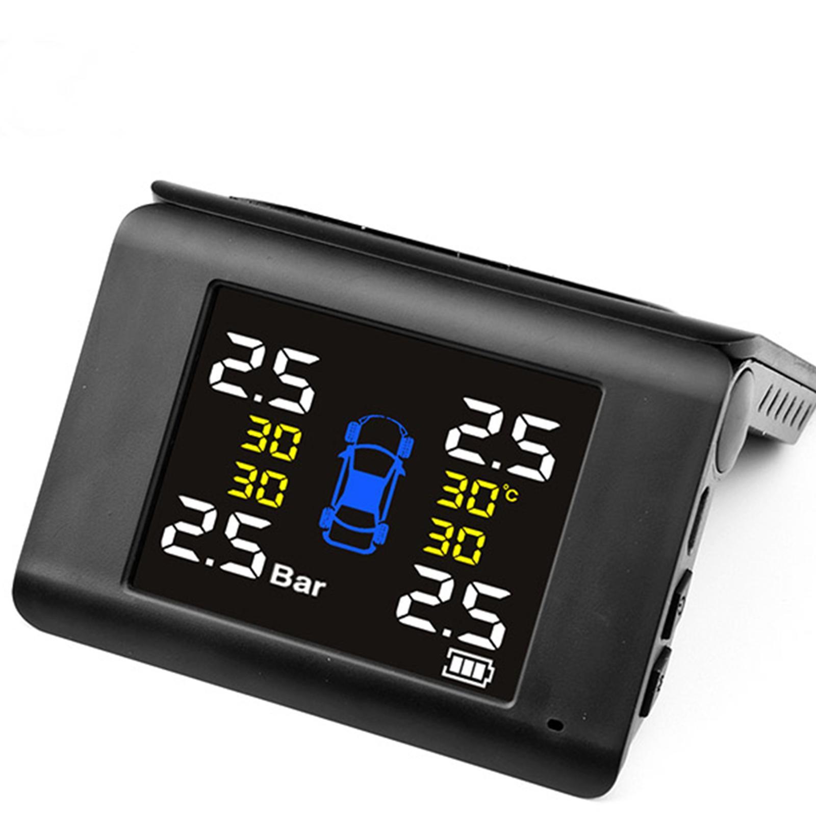 Car Tire Pressure Monitoring System with 4 Sensors Digital Fits for Truck