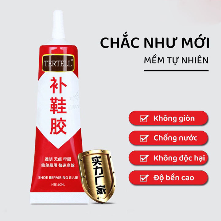 Keo dán giày thể thao, keo dán đa năng, keo dán giày dép siêu chắc trong suốt 60ml