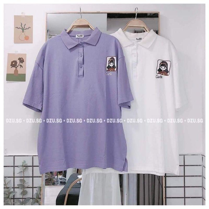 Áo thun Polo tay lỡ Unisex