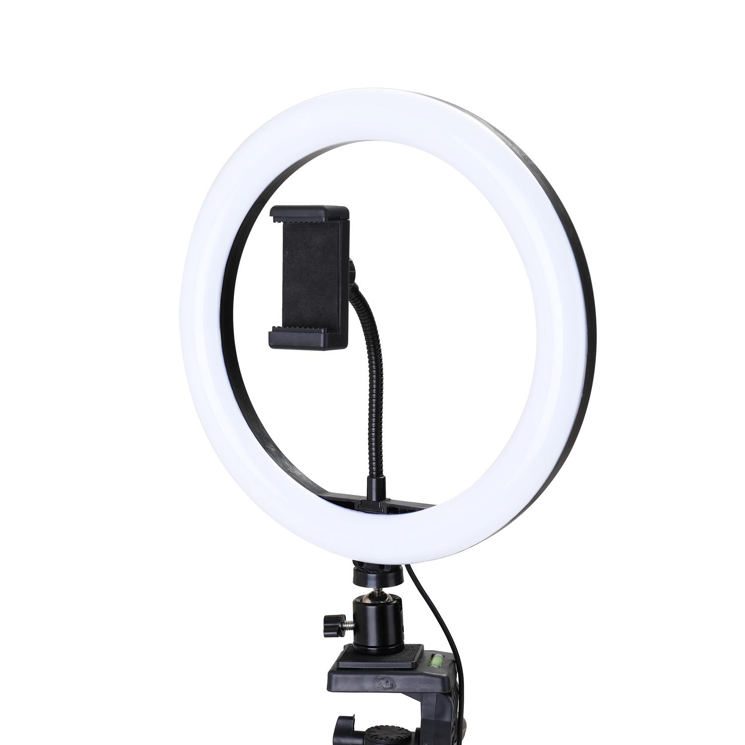 Đèn LED tự sướng tròn 10 '' có thể điều chỉnh độ sáng