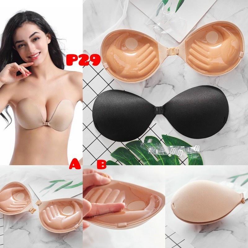 Áo dán nâng ngực Silicon - Áo Bra dán ngực Silicon rút dây hình bàn tay P381