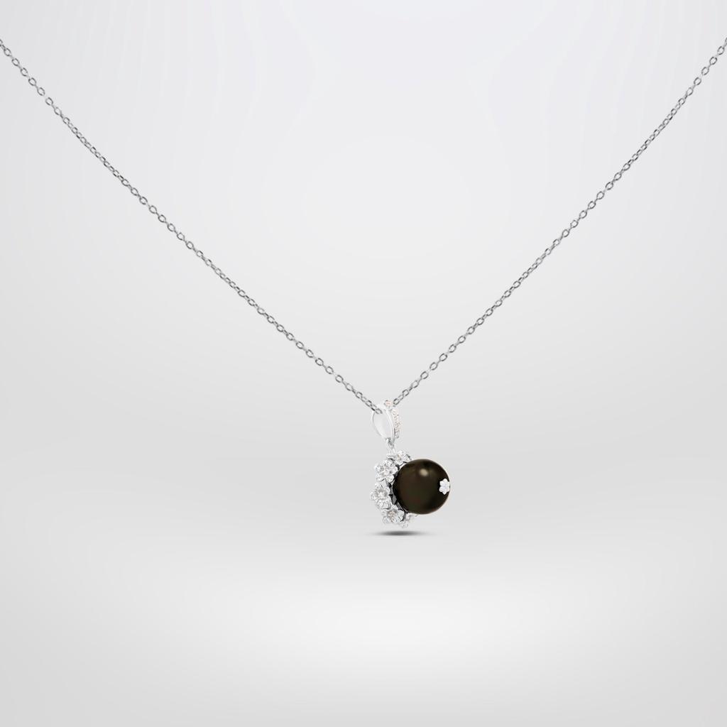 Mặt Dây Danny Jewelry Bạc 925 Hoa Ngọc Ốc Xi Rhodium/ Vàng hồng MD024