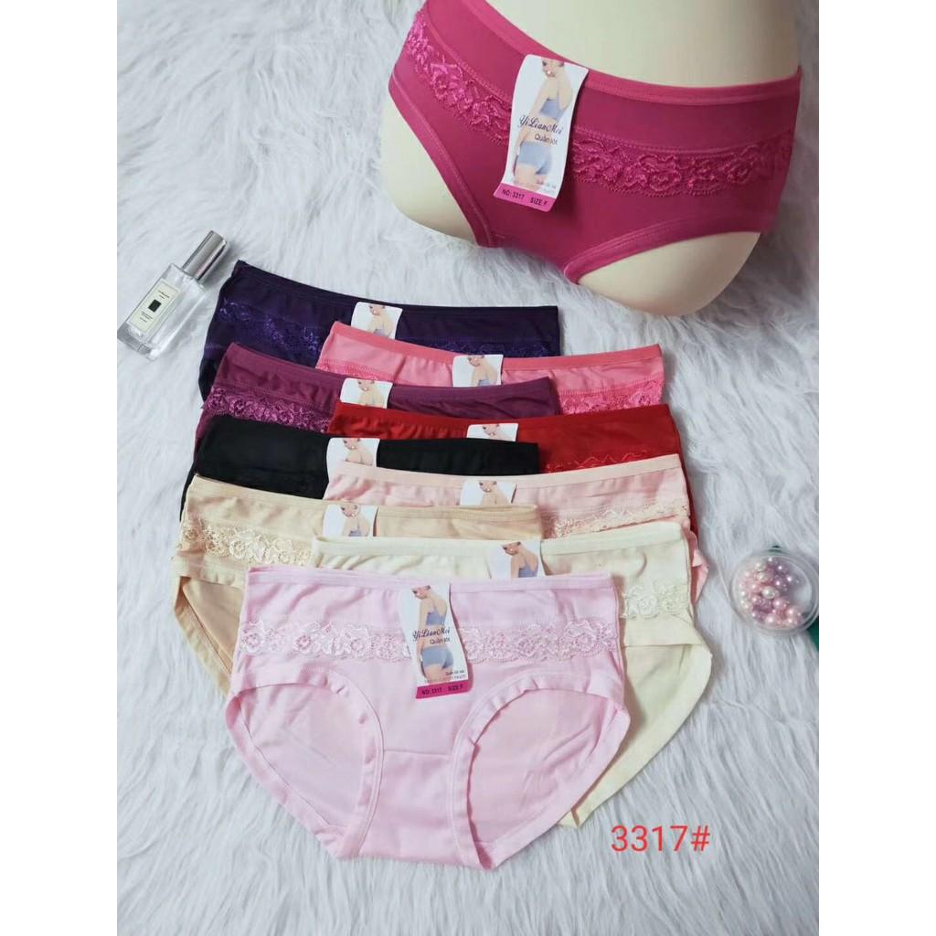Set 10 quần lót cotton nữ giá rẻ thấm hút mồ hôi và co giãn tốt size 35-60kg form to