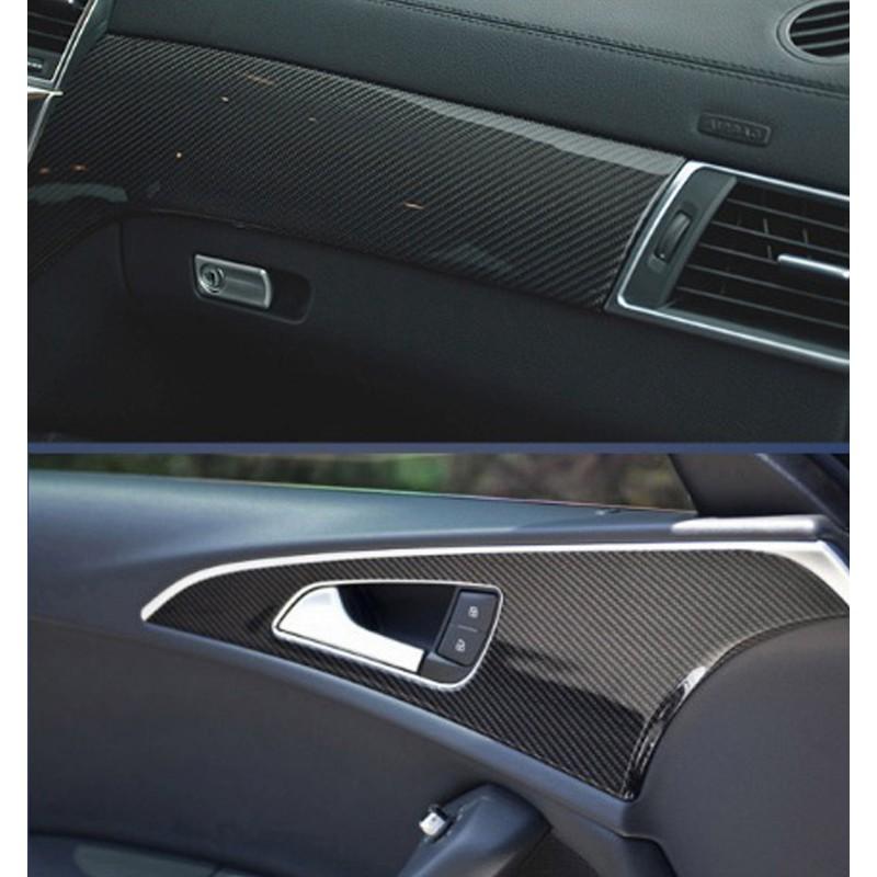 Combo 2 Tấm Decal Cacbon 5D dùng để dán Xe Hơi