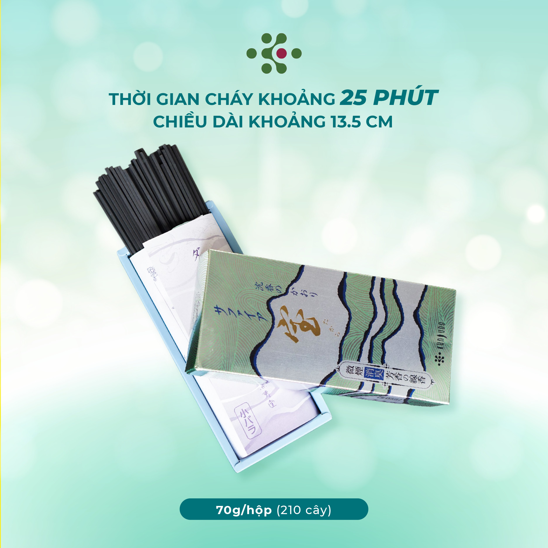 Nhang thơm cao cấp Sapphire Takara (Sho) 056 thương hiệu Kunjudo Nhật Bản