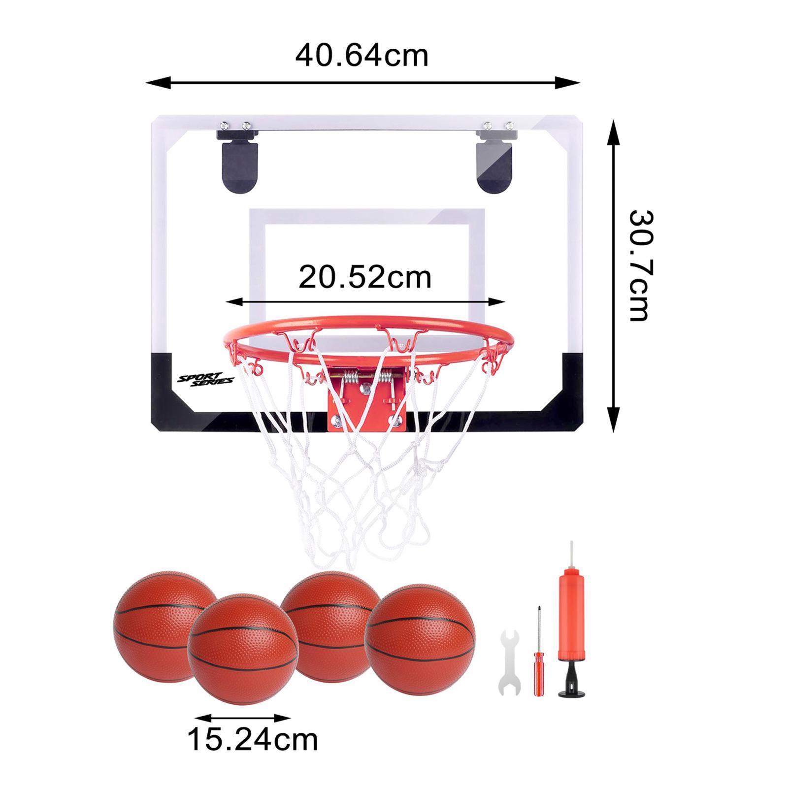 Mini Basketball Hoop Basketball Backboard Toy Easy to Assemble Replacement Net Indoor Basketball Games Basketball Goal for Garden Door Kids