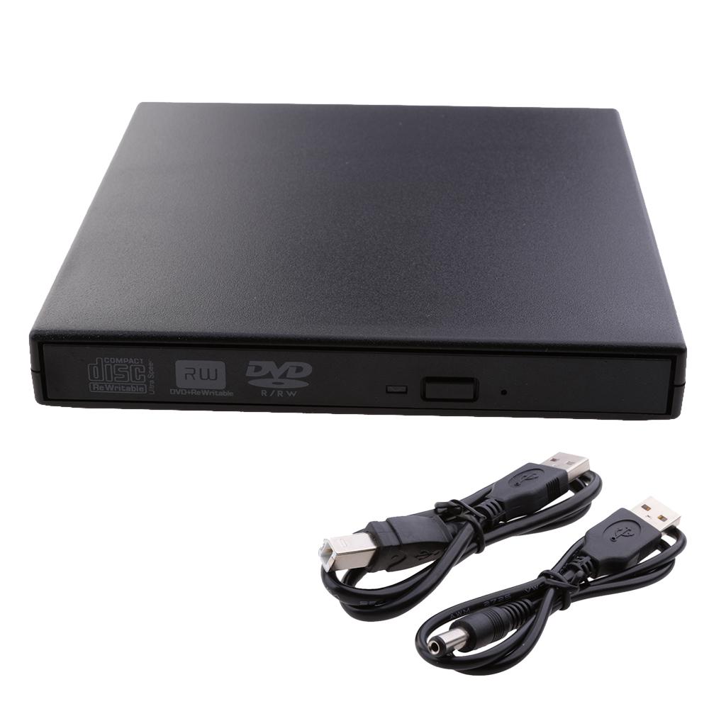 External USB 2.0 External CD-RW/DVD-RW Burner Drive CD DVD ROM Combo Writer for all Windows Laptops, Desktop, Plug and Play for Windows 7,8 XP, Vista,Mac OS 8.6