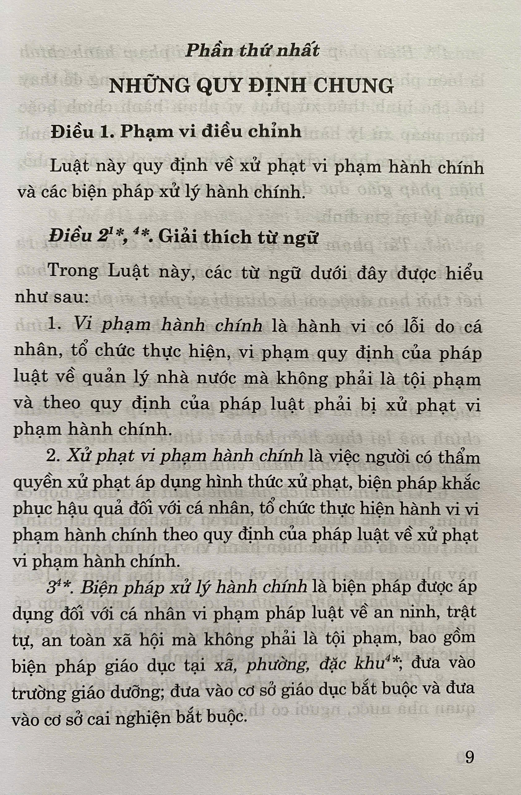 Luật Xử Lý Vi Phạm Hành Chính Năm 2012 ( Sửa Đổi, Bổ Sung Năm 2020, 2022, 2024, 2025)