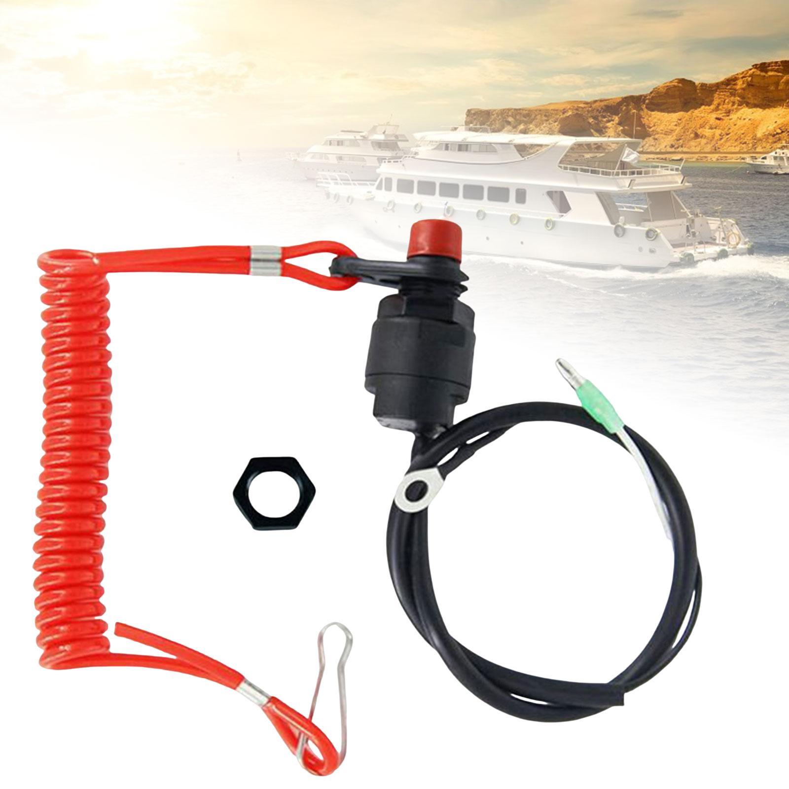 Boat Engine Stop Switch Set for Outboard Engine Accessories