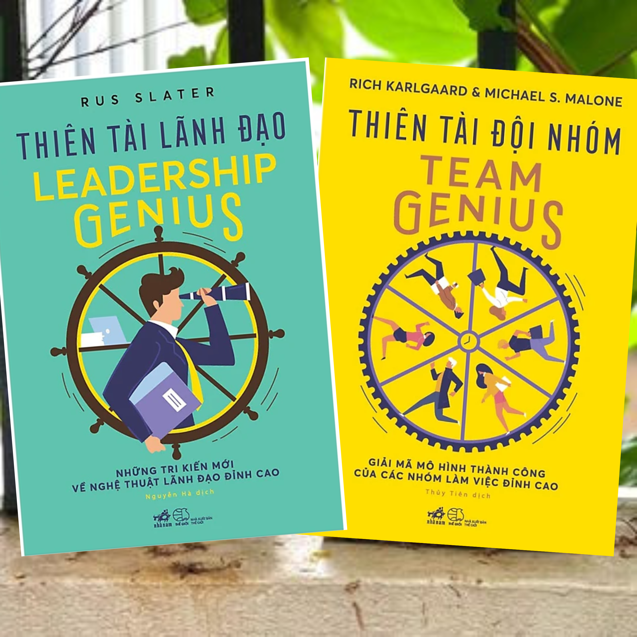 Combo 2Q Sách Kĩ Năng Làm Việc Hiệu Qủa: Thiên Tài Đội Nhóm Team Genius + Thiên Tài Lãnh Đạo