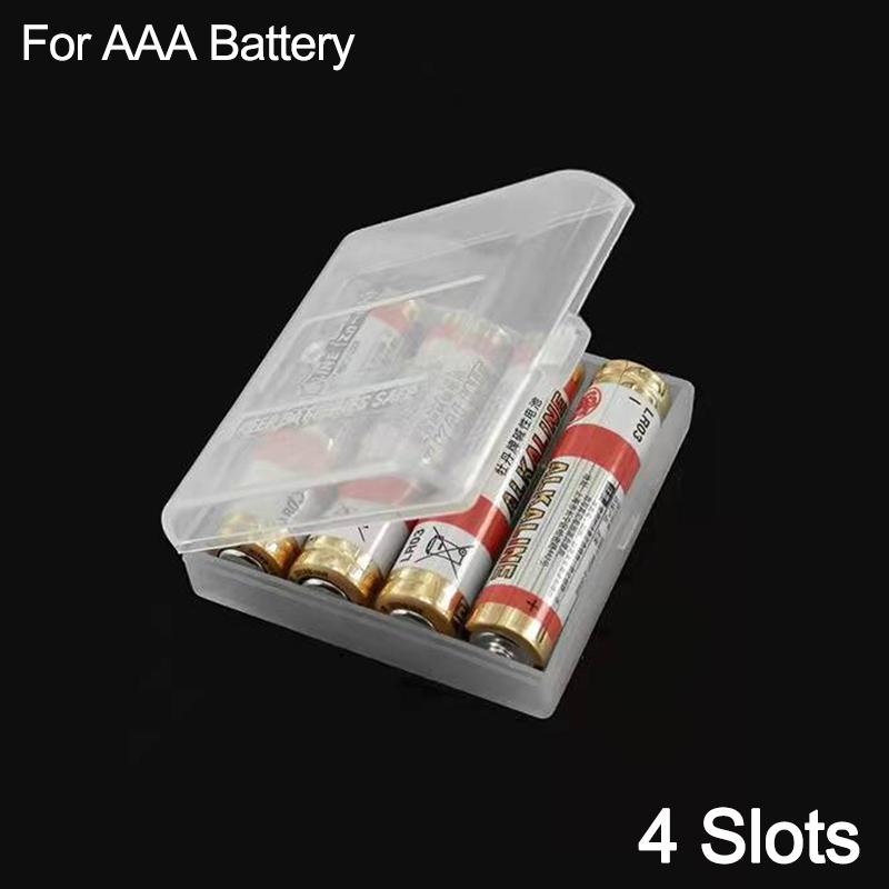 2 4 6 8 khe cắm AA AAA Hộp đựng pin bằng nhựa cứng Hộp bảo quản Hộp đựng pin cho hộp đựng pin aa aaa Hộp đựng tổ chức Màu sắc: Dành cho 2x AA