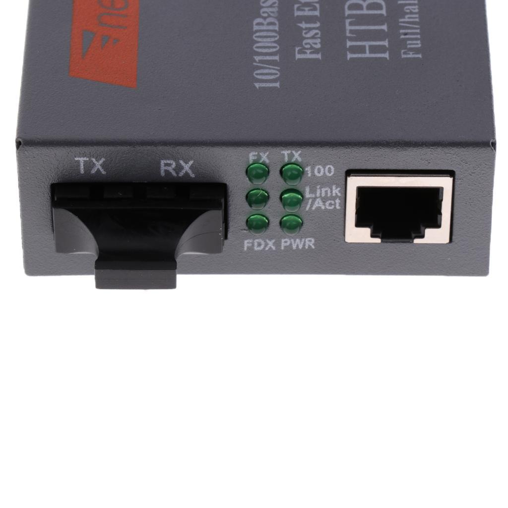 HTB-1100s Fiber Optic Cable Converter SC to Cat.5e Duplex Single Mode