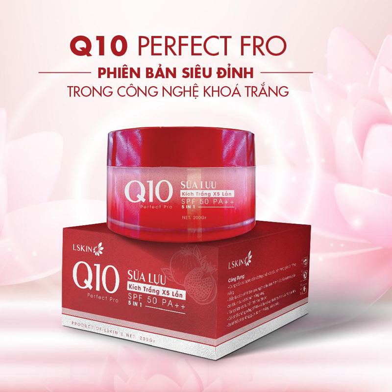 Kem Body Q10 Sữa Lựu Lskin Tái Tạo Và Dưỡng Trắng Da Từ Sâu Bên Trong - Tặng Kèm Serum Mờ Thâm Kích Trắng - MP0000005