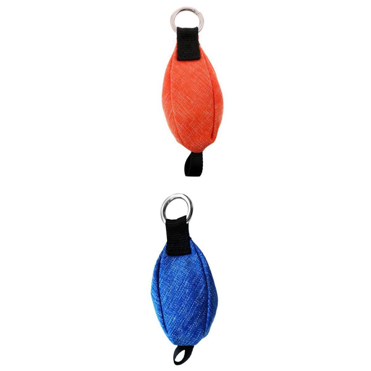 2 Pieces 250g Climbing Throw Weight Bag Tree Arborist Rigging Gear Orange Blue