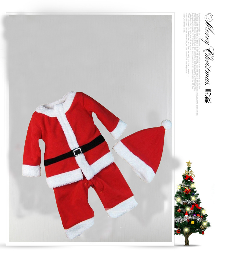 Bộ Trang Phục Áo Quần Noel Dành Cho Bé Trai Gồm Nón