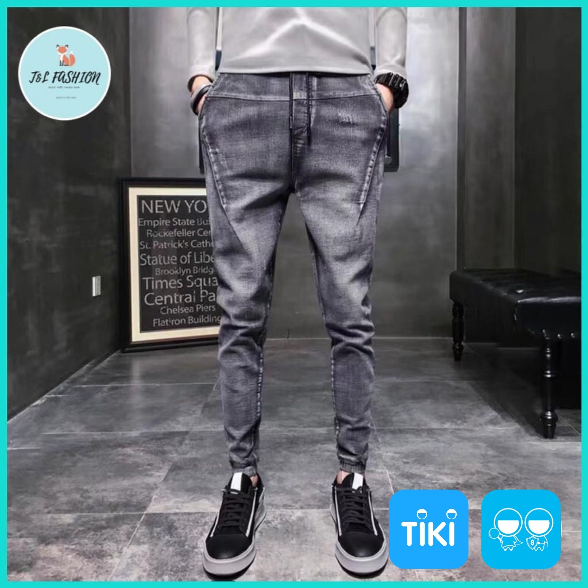 Quần Jean, Quần Bò Nam kiểu phong cách hàn quốc hot trend 2021 T&amp;L store msa26