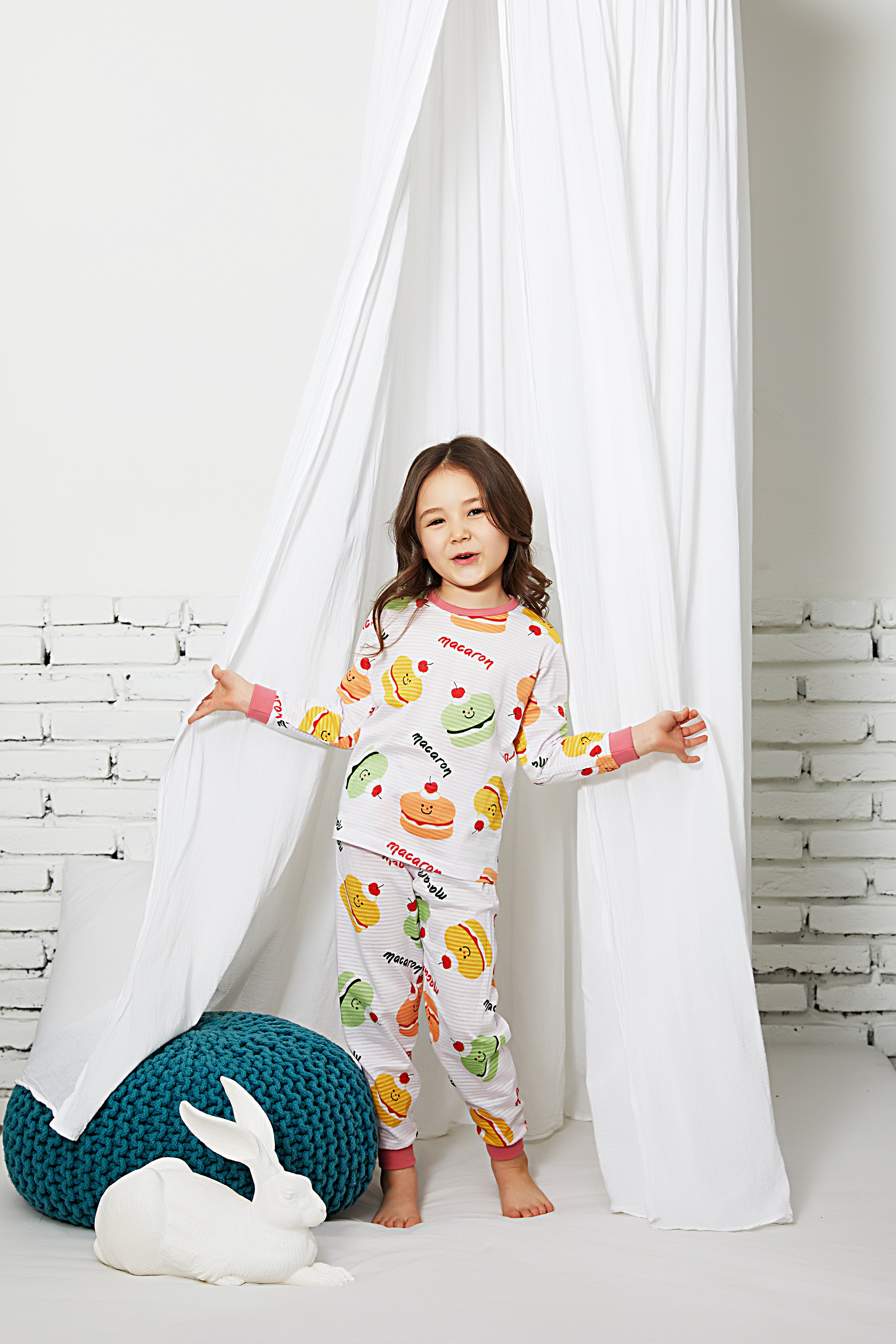 Bộ dài cho bé Olomimi Hàn Quốc Macaronron FW20 - 100% cotton