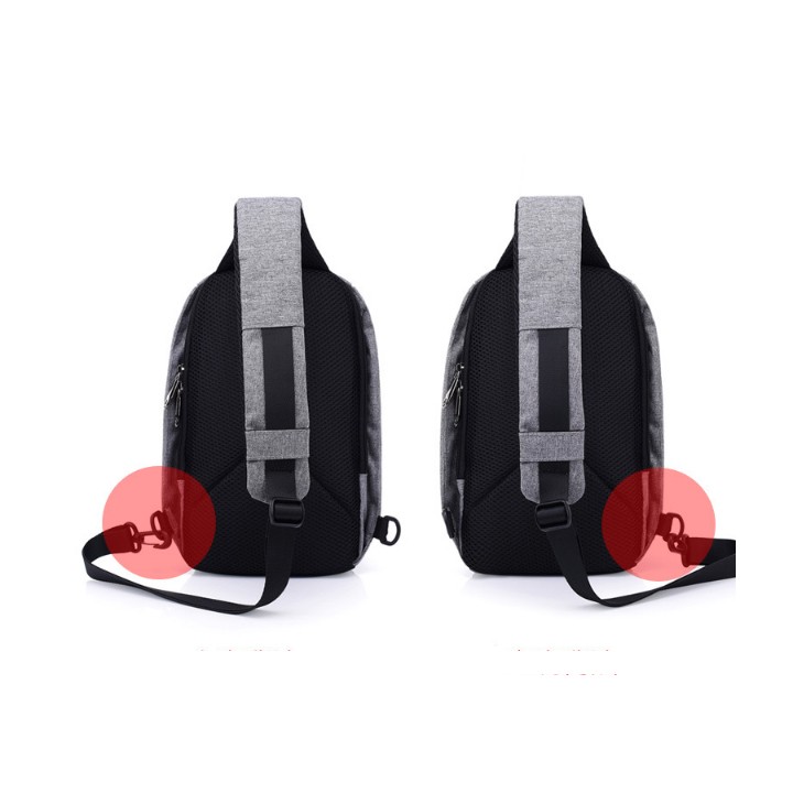 Balo đeo chéo có khe cắm USB BL058