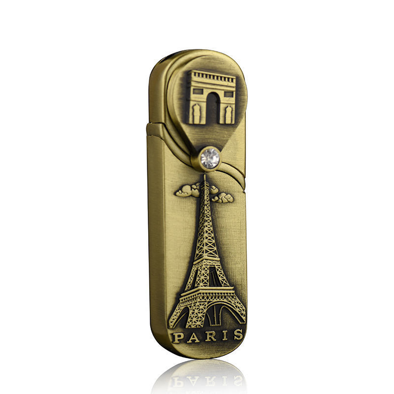 Bật lửa hột quẹt khè khóa xoay hình tháp EIFFEL PARIS - xài gas