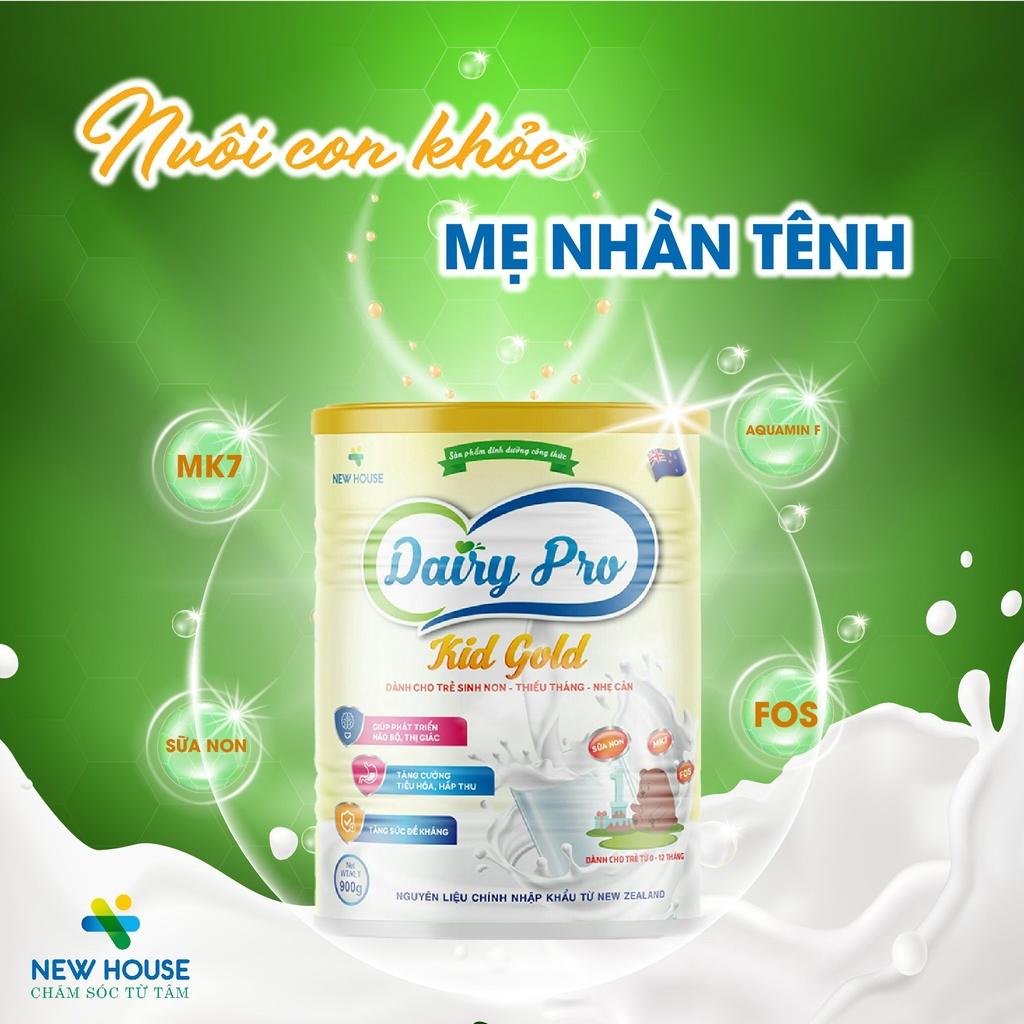 Sữa dinh dưỡng Dairy Pro Kid Gold 400-900g -Dành cho bé sinh non, thiếu tháng, nhẹ cân - Childs_day.