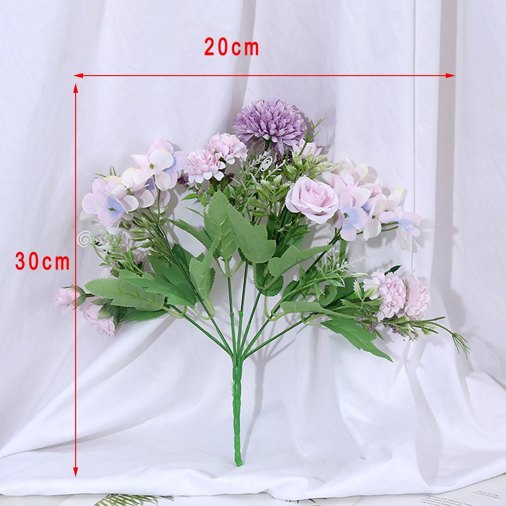 7 Branches Artificial Flowers Wedding Party Home