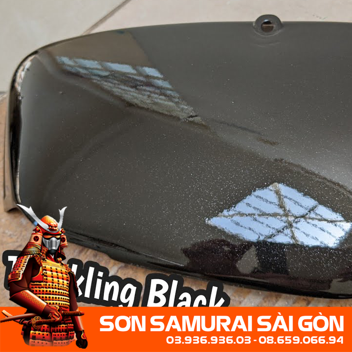 Sơn SAMURAI KUROBUSHI H255* MÀU ĐEN NHÁNH chính hãng - SƠN PHUN XE MÁY SAMURAI SÀI GÒN