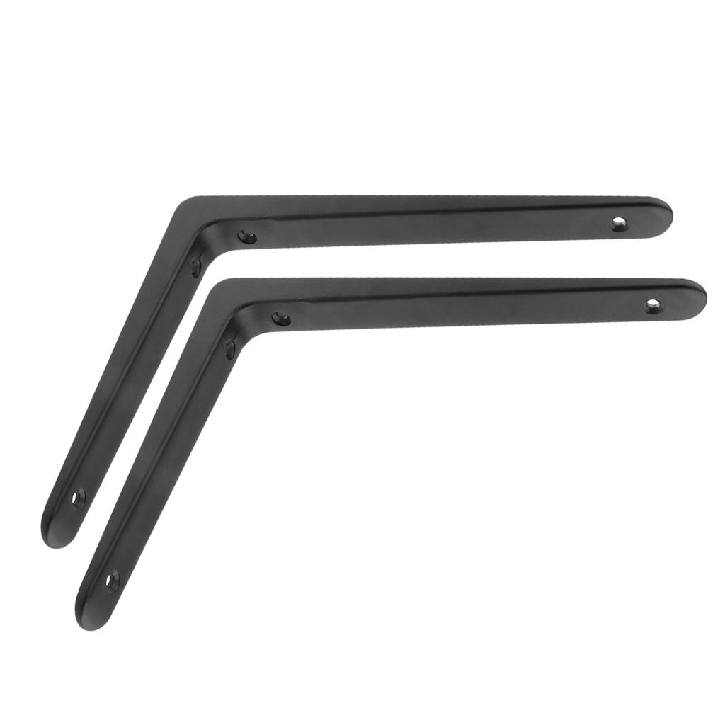 2xHeavy Duty Shelf Bracket Wall Hanging Shelve L Shaped Supporter 20x25cm