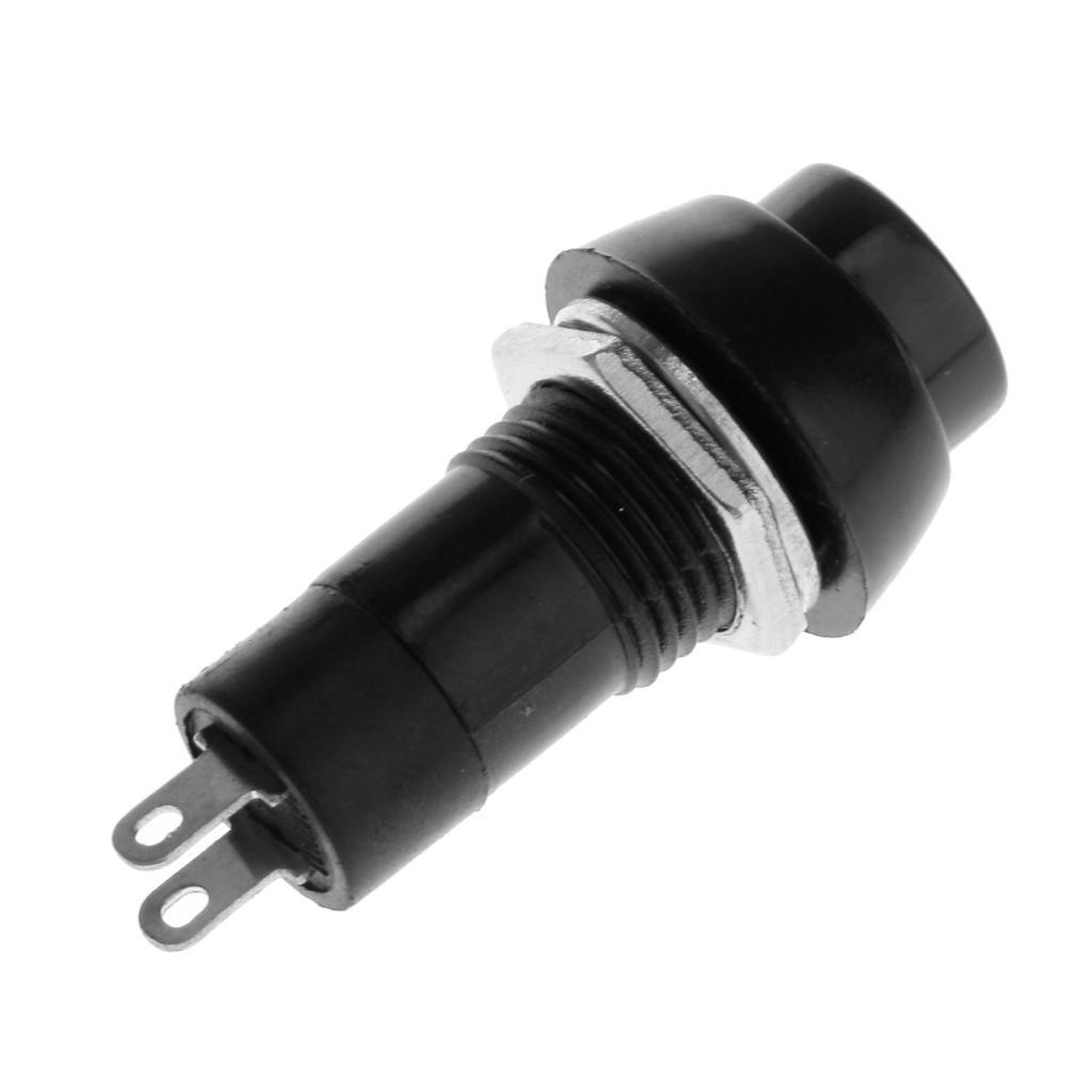 8-10pack Auto Dashboard Boat SPST On-Off Push Button Horn Switch -Black