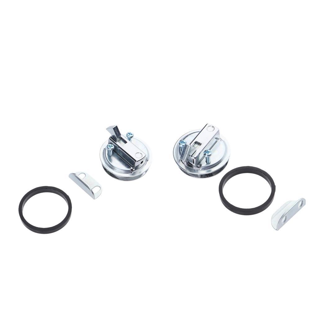 2pcs Boat Stainless Steel 1.5" Flush Pull Locker Latch Lift Handle