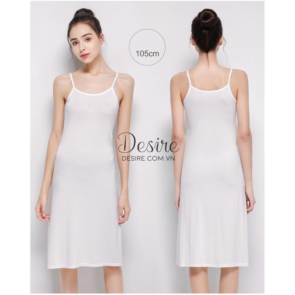 Váy/Đầm hai dây thun - Váy mặc lót thun cotton siêu mịn mát cho mùa hè