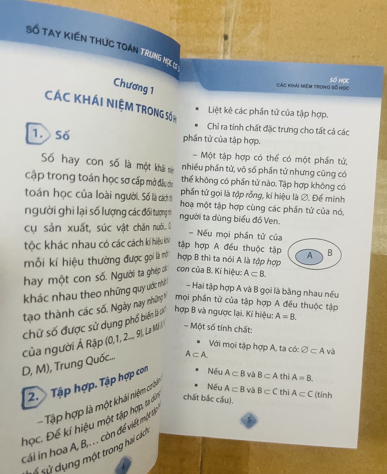 Sách: Sổ Tay Kiến Thức Toán Trung Học Cơ Sở - Sổ Tay Kiến Thức Vật Lí Trung Hoc Cơ Sở - Sổ Tay Kiến Thức Hóa Học Trung Học Cơ Sở - Sổ Tay Kiến Thức Ngữ Văn Trung Học Cơ Sở - Sổ Tay Kiến Thức Tiếng Anh Trung Học Cơ Sở