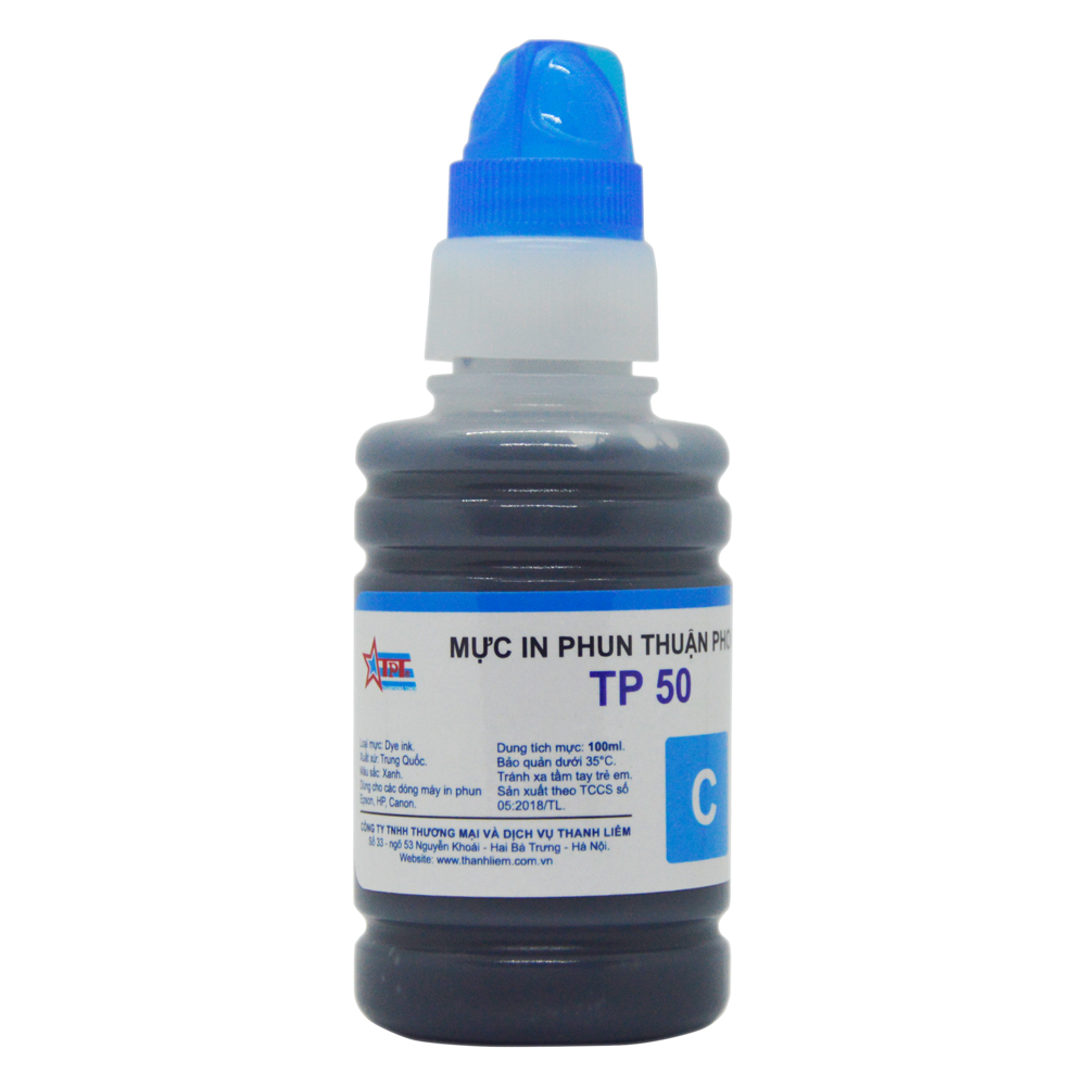 (BỘ 4/6 MÀU) Mực in phun Thuận Phong TP50 (100ml) dùng cho máy in phun Epson, HP, Canon - Hàng Chính Hãng