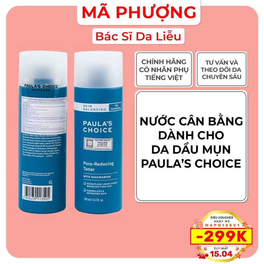 Toner cho da dầu mun Paula's Choice SKIN BALANCING PORE-REDUCING