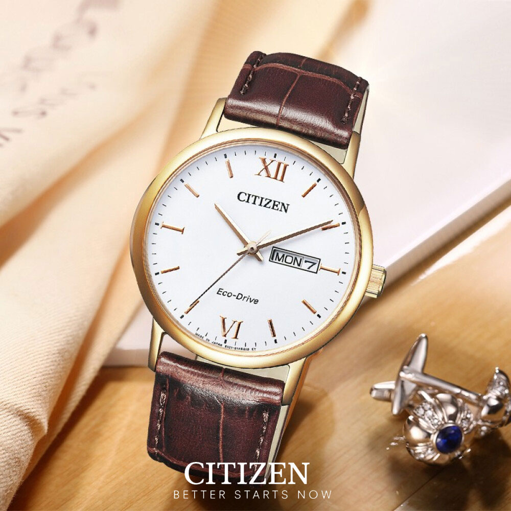 Đồng Hồ Nam Citizen Dây Da BM9012-02A - Mặt Trắng (Sapphire)