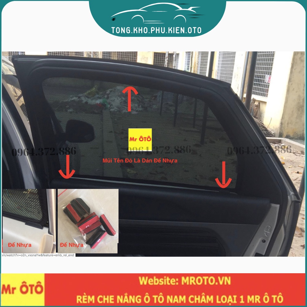 Rèm Che Nắng Xe Civic 2006-2023 - Hàng Loại 1 Mr Ô Tô, vải dày, chống nắng tốt, dễ lắp đặt, vừa khít - Có hít nam châm