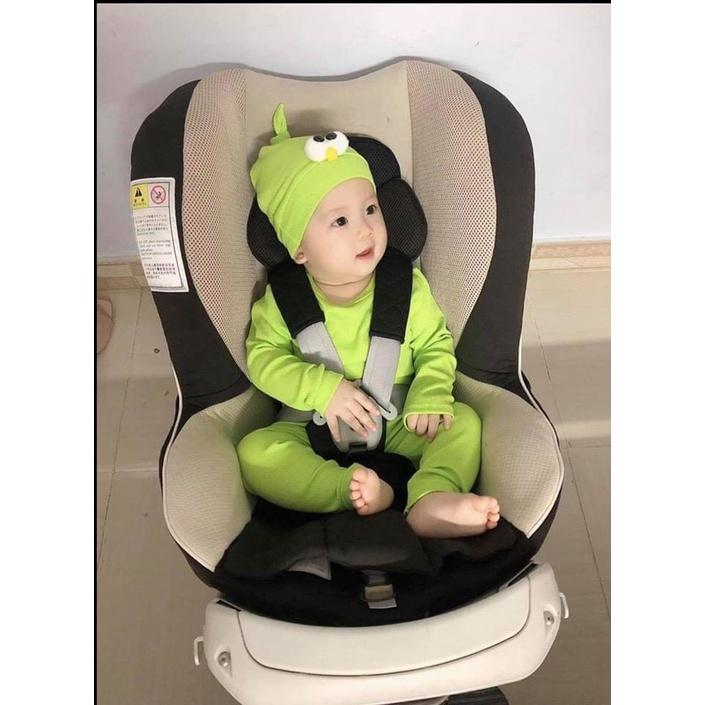 Bộ dài tay thun gân kèm nón mắt Minky Mom cho bé trai bé gái từ 5-15kg