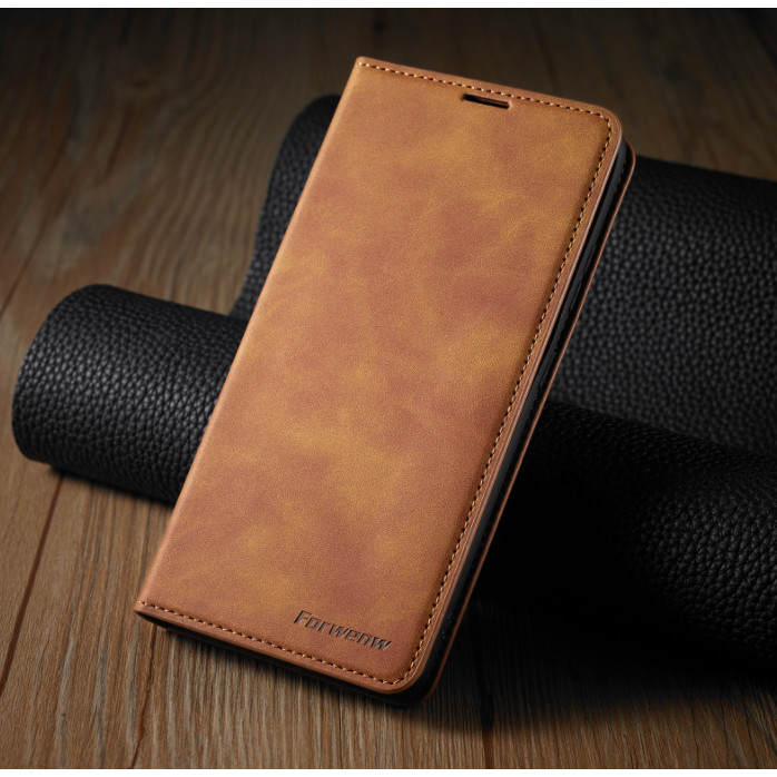 Bao da bò non dạng ví chính hãng Greencase dành cho Samsung S21 Ultra - Hàng chính hãng