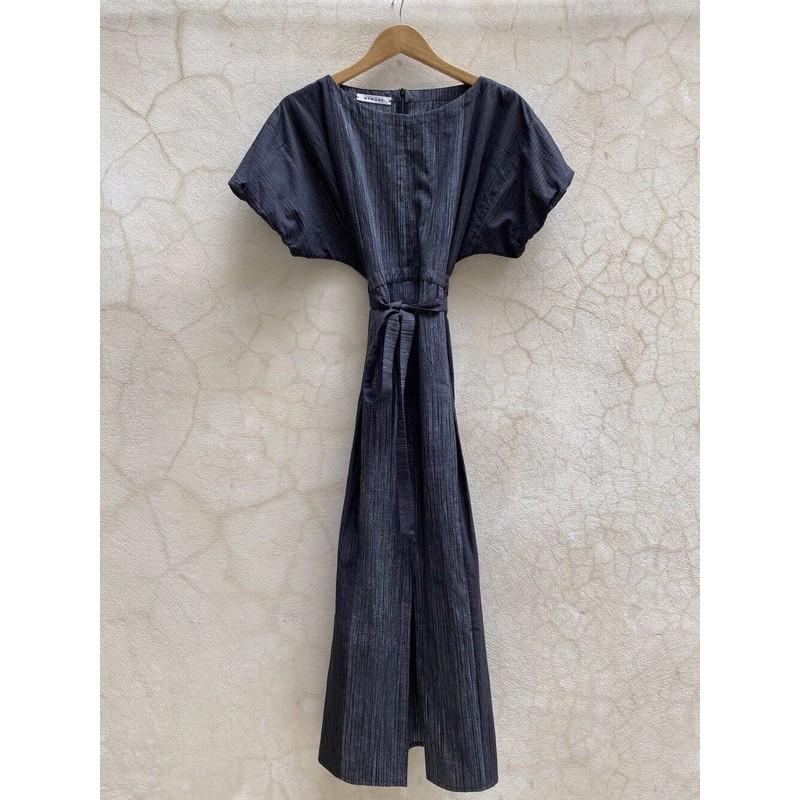 Đầm Linen Tay Cánh Sen