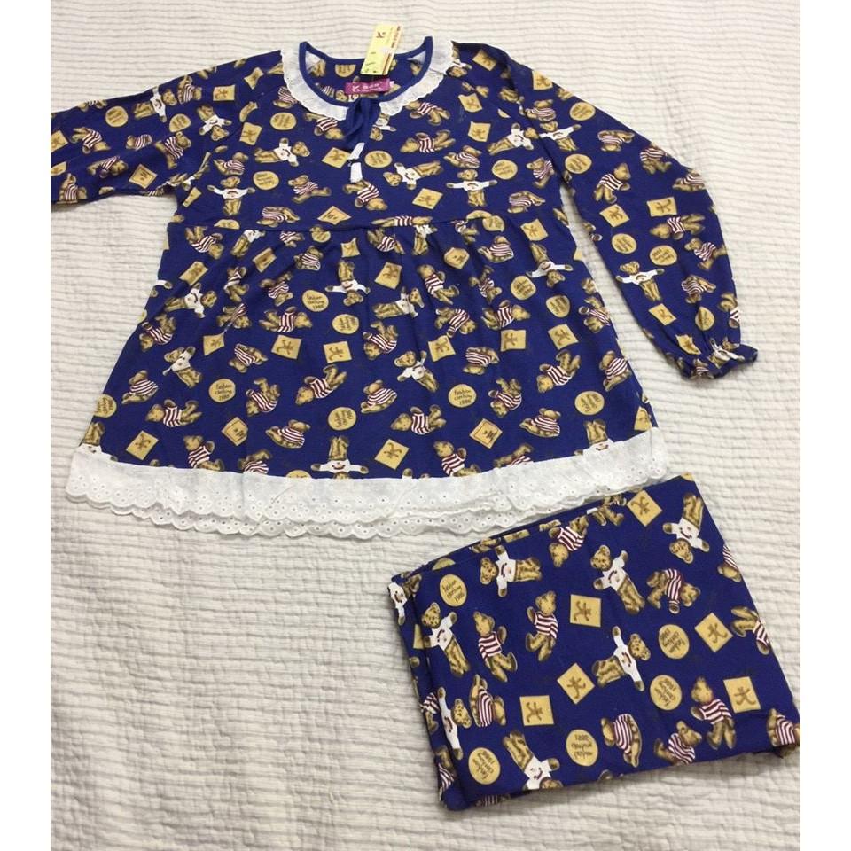 Bộ bầu  dài tay mặc nhà