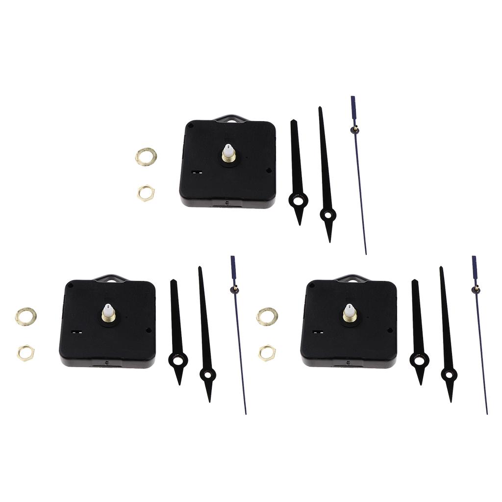 3 Set Movement with Pointer for Quartz Wall Clock Repair Replacement Mixed