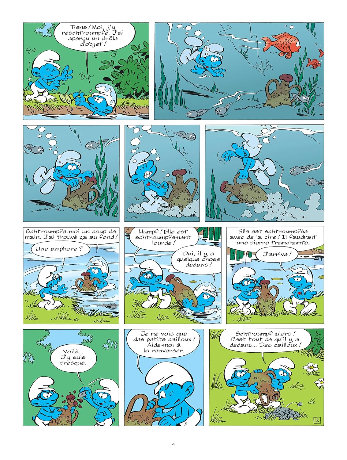 Sách truyện tranh tiếng Pháp - Les Schtroumpfs - Tome 34 - Les Schtroumpfs Et Le Demi-Genie